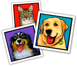 dog art, pet portraits, pet painting, custom pet art, maggies angels